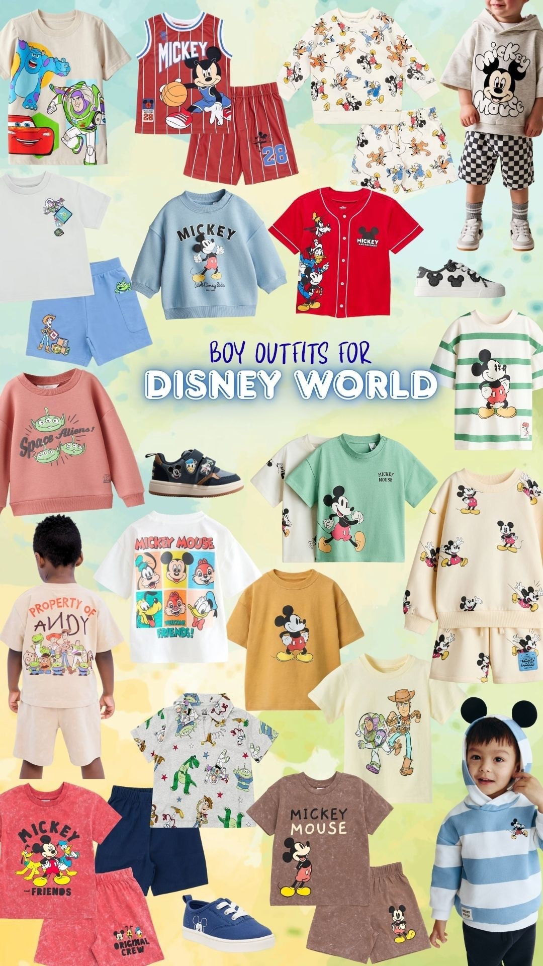 Disney outfits for boys. Disney world vacation outfits. Disney cruise packing list. Toddler and kids character clothes for Disney World. Disneyland magic kingdom outfits. 

#LTKKids #LTKmomlife #LTKTravel