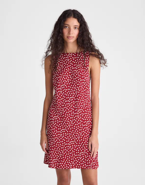 Boatneck Sleeveless Mini Dress | Madewell