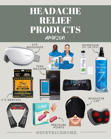 Who wants to spend their summer cooped up inside when that headache hits? Not me!! Here are some awesome headache remedies! That eye massager is absolutely amazing! I think I’ll use it even when I don’t have a headache! It’s oddly relaxing! 

#LTKFamily #LTKU #LTKHome