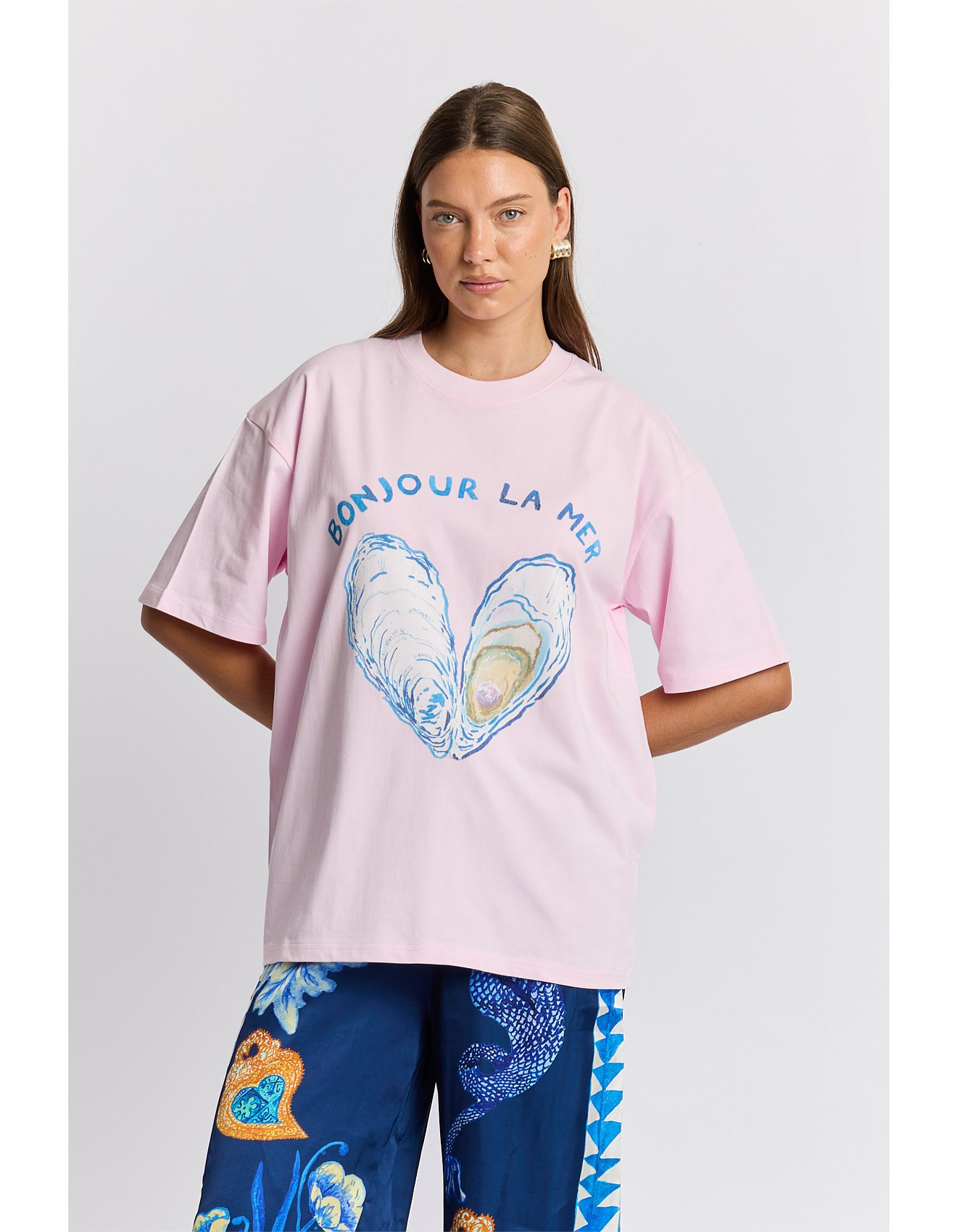 Bonjour La Mer Oversize T-Shirt | David Jones (Australia & New Zealand)