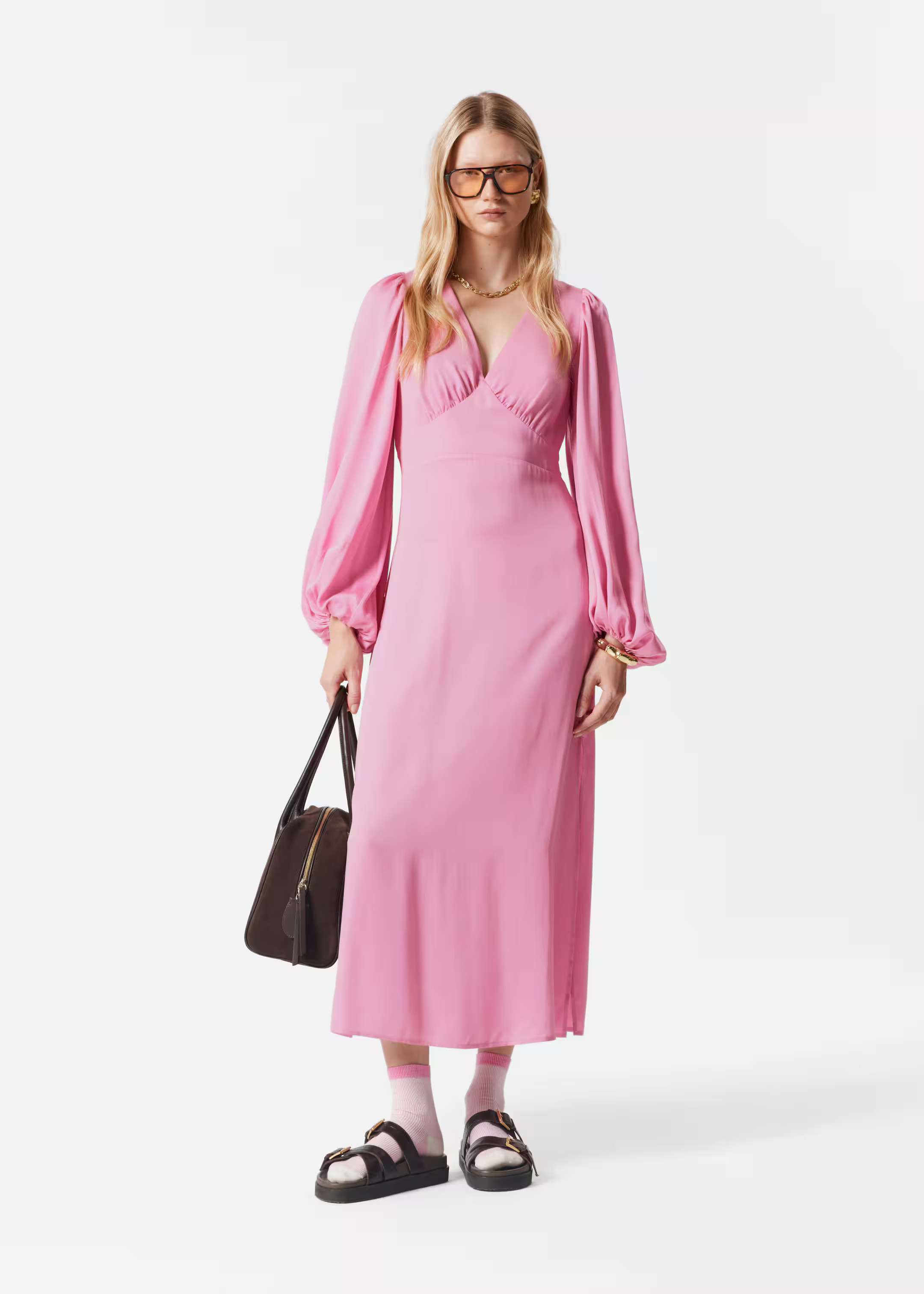 V-Neck Midi Dress | & Other Stories - US