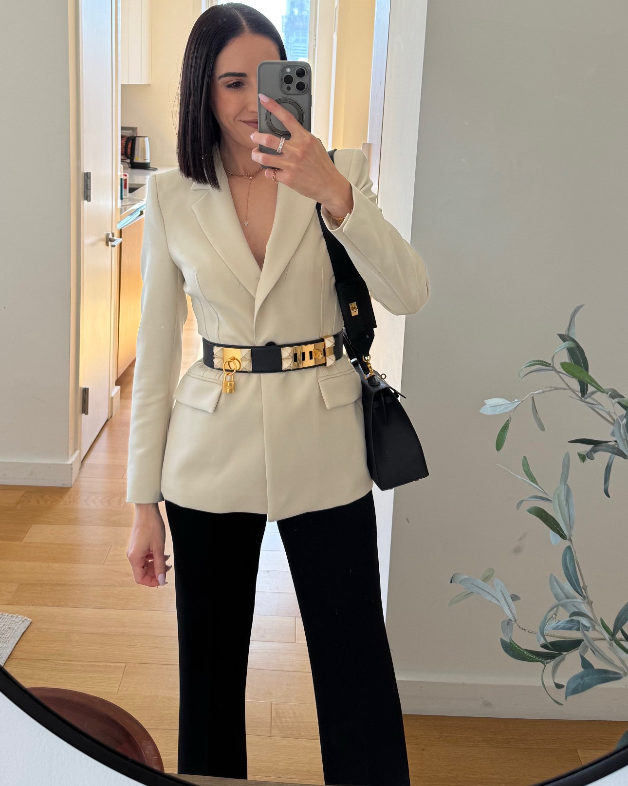 These two #zara blazer & coat fit SO good!!!! Day 2 #NYBFW #newyorkbridalfashionweek  Linked pants similar to the vintage Zara pants I’m wearing. Rest of the fit is Hermes 

#LTKWorkwear #LTKTravel