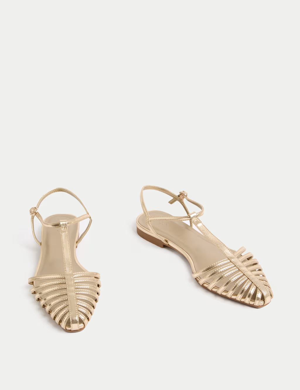 Ankle Strap T Bar Flat Pointed Sandals | Marks & Spencer (UK)