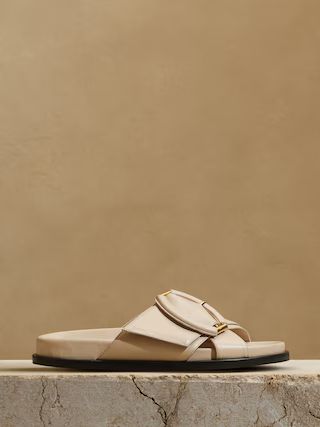 Ravello Leather Slide | Banana Republic (US)