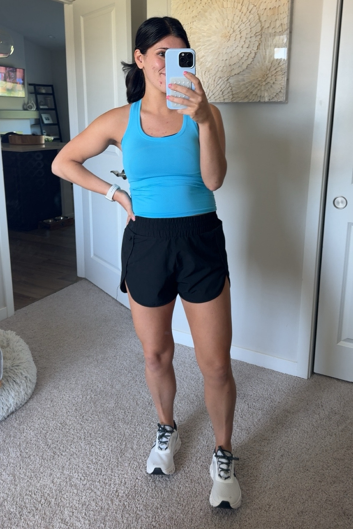 Favorite workout tank and favorite Amazon shorts (lululemon dupe) wearing a size 2 in top! Medium in shorts (pregnant), size small before pregnancy 

#maternity #active 

#LTKActive #LTKFitness #LTKBump