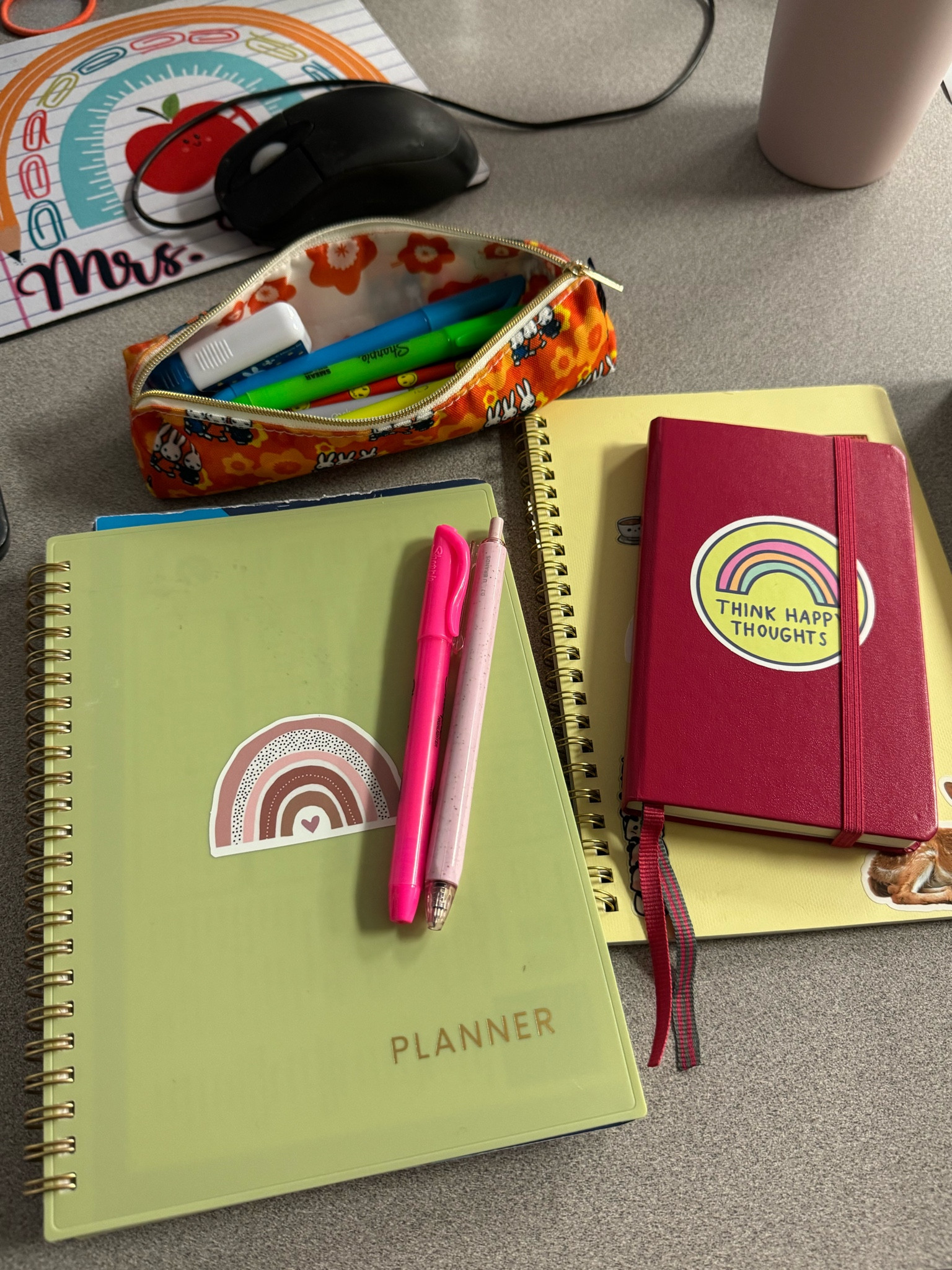 substitute planner + notebook + supplies essentials 📓✏️