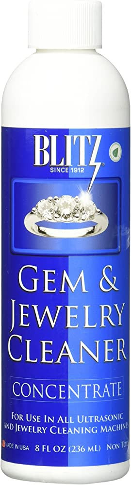 Blitz Gem & Jewelry Cleaner Concentrate (8 Oz) (1-Pack), 1 Pack, 8 Fl Oz | Amazon (US)