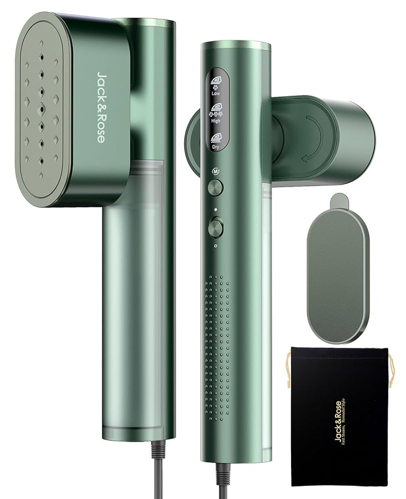 Jack & Rose Travel Steamer & Iron 2 In 1, Portable Garment Steamer, 15s Heat Up, Large Ceramic He... | Amazon (US)