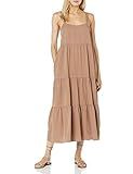Amazon.com: The Drop Women's Britt Tiered Maxi Tent Dress, Ocean Blue, S : Clothing, Shoes & Jewe... | Amazon (US)