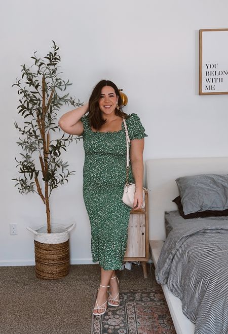 Wedding guest spring dress for midsize and curvy ladies! Stay with your true size. I would do a large for me. Amazon dress under $40

#LTKSeasonal #LTKcurves #LTKstyletip