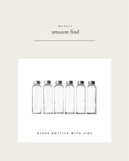 Weekly Amazon Find: glass bottles with lids

#LTKfindsunder50 #LTKhome