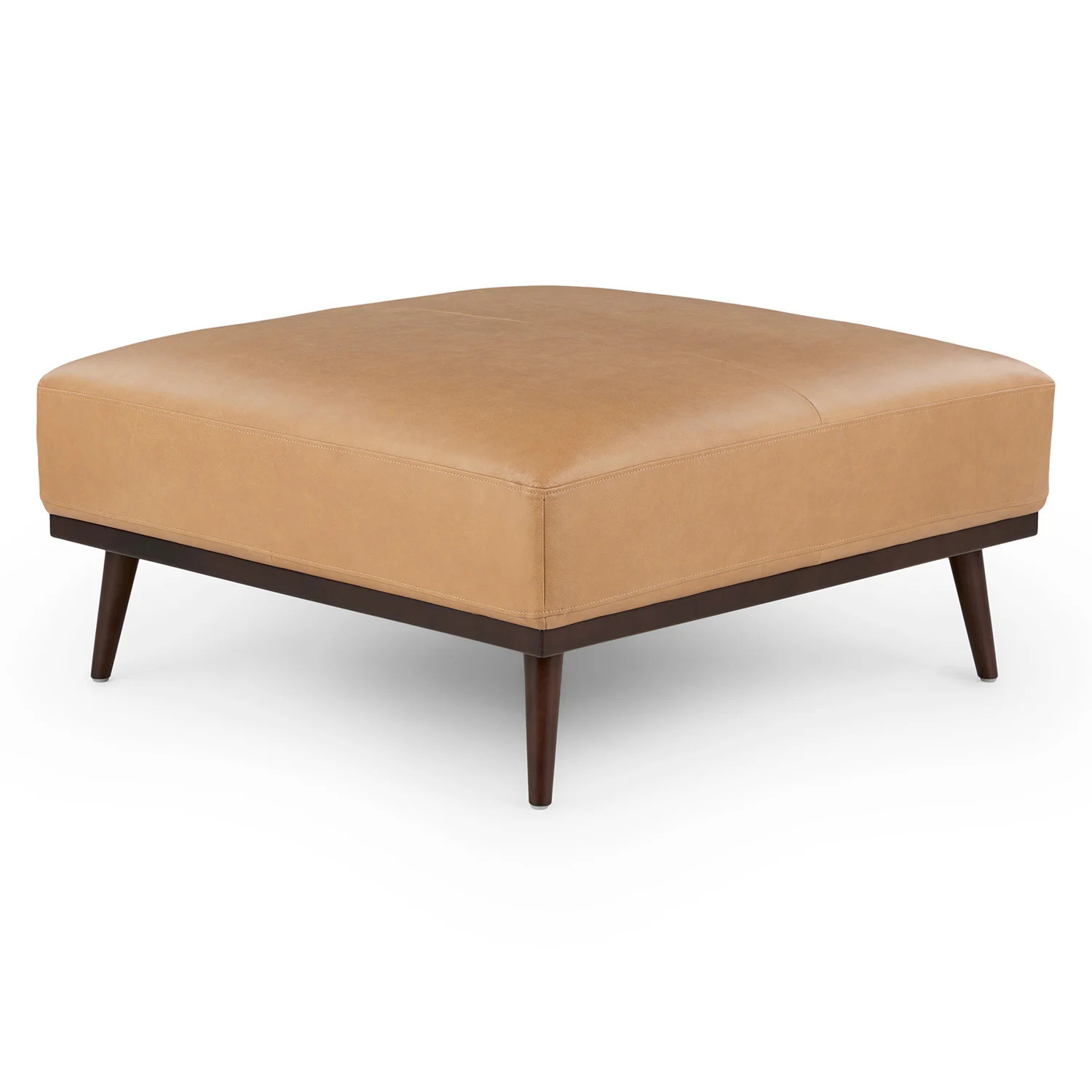 Rhett 38.5" Leather Ottoman - Charme Tan | Article