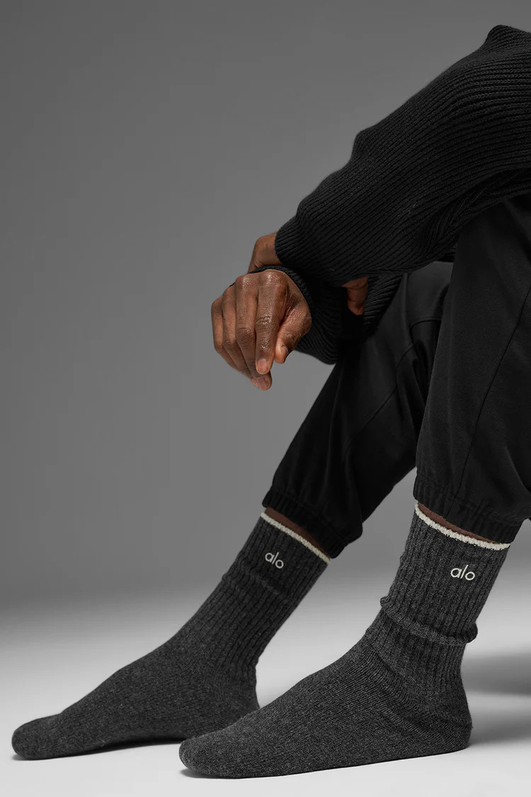 Unisex Wool Cashmere Light Frosted Sock | Alo Yoga (US)