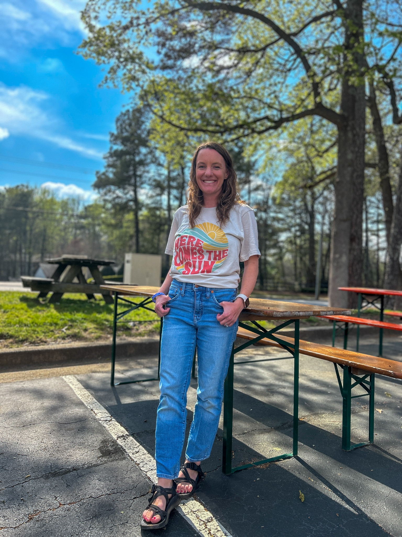 Graphic tee song lyrics from my favorite Beatles song 

#LTKFestival #LTKstyletip #LTKfindsunder50