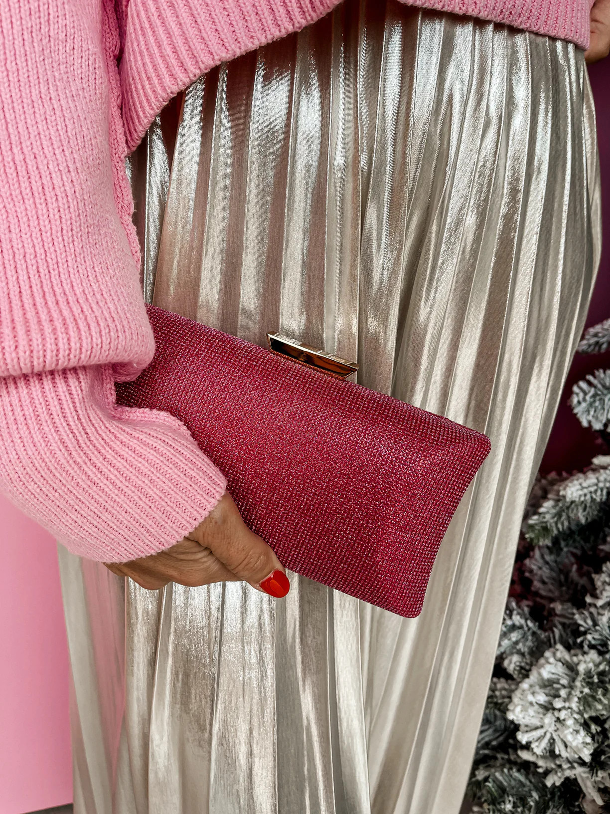 Make It Shine Rectangle Evening Clutch | Ruthie Grace