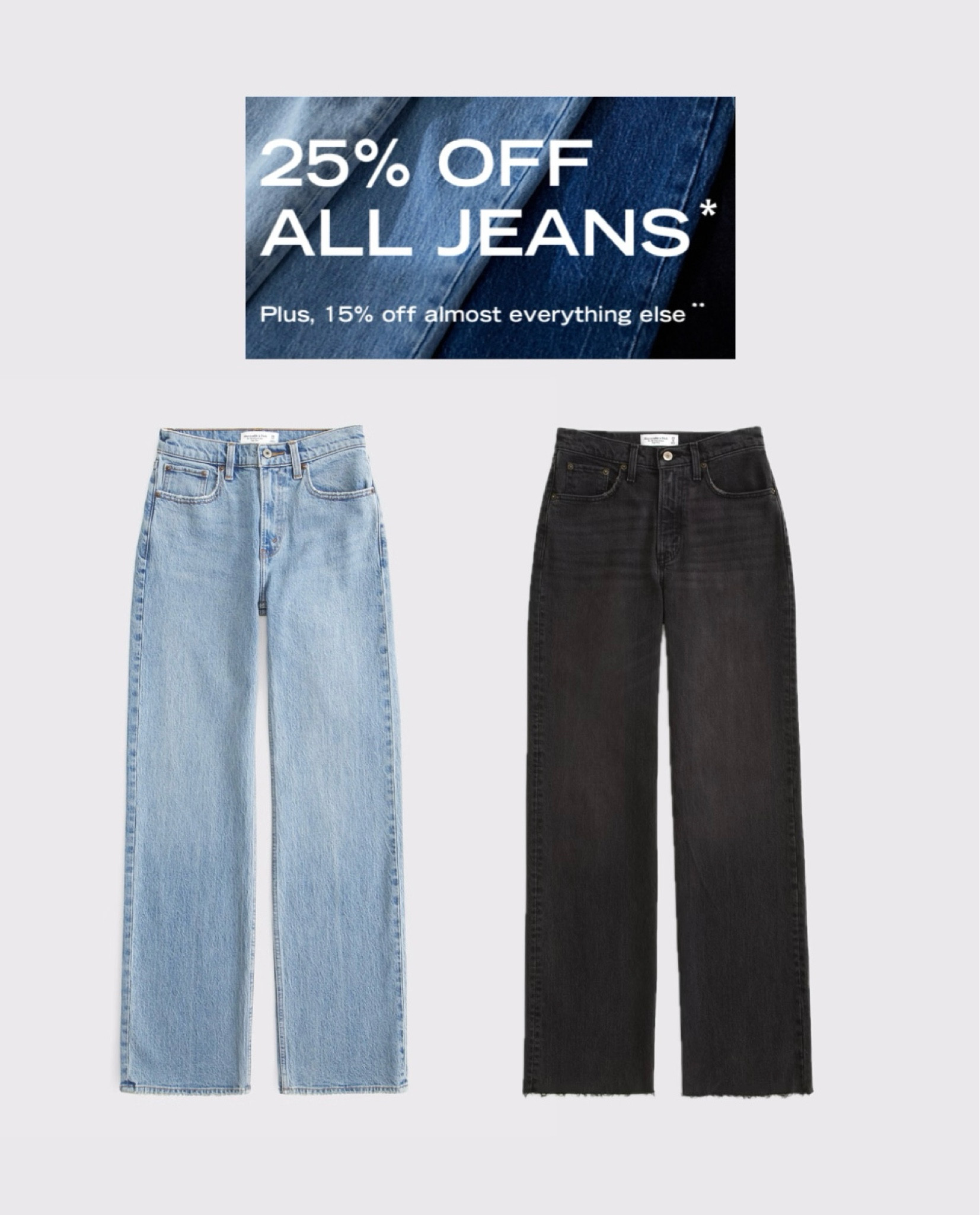 25% off jeans today! 

#LTKsale #LTKuk #LTKstyletip