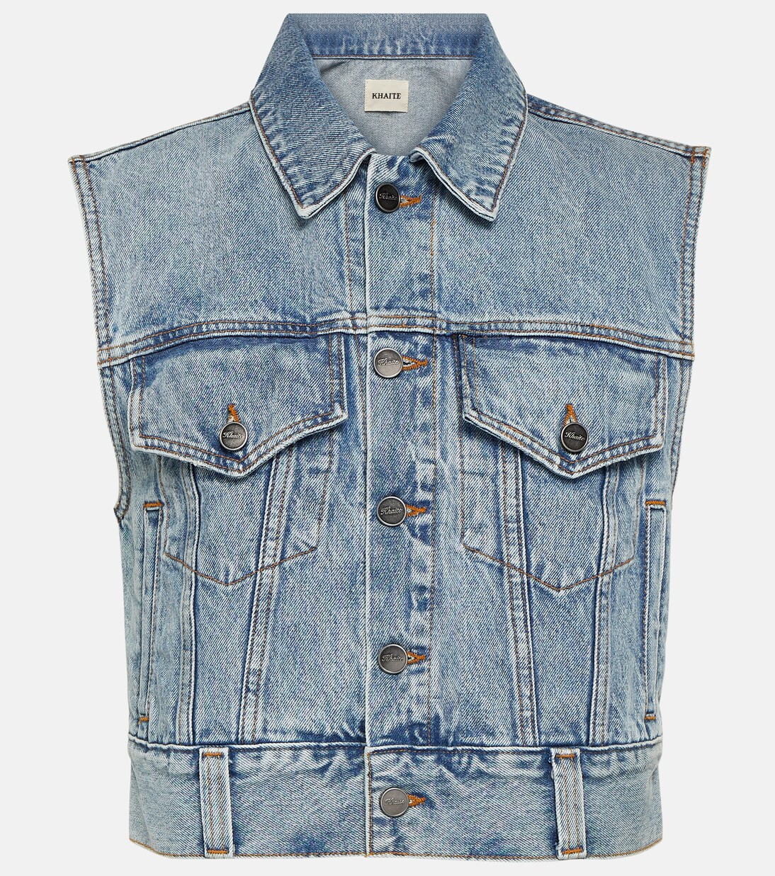 Lizzo cropped denim vest | Mytheresa (US/CA)
