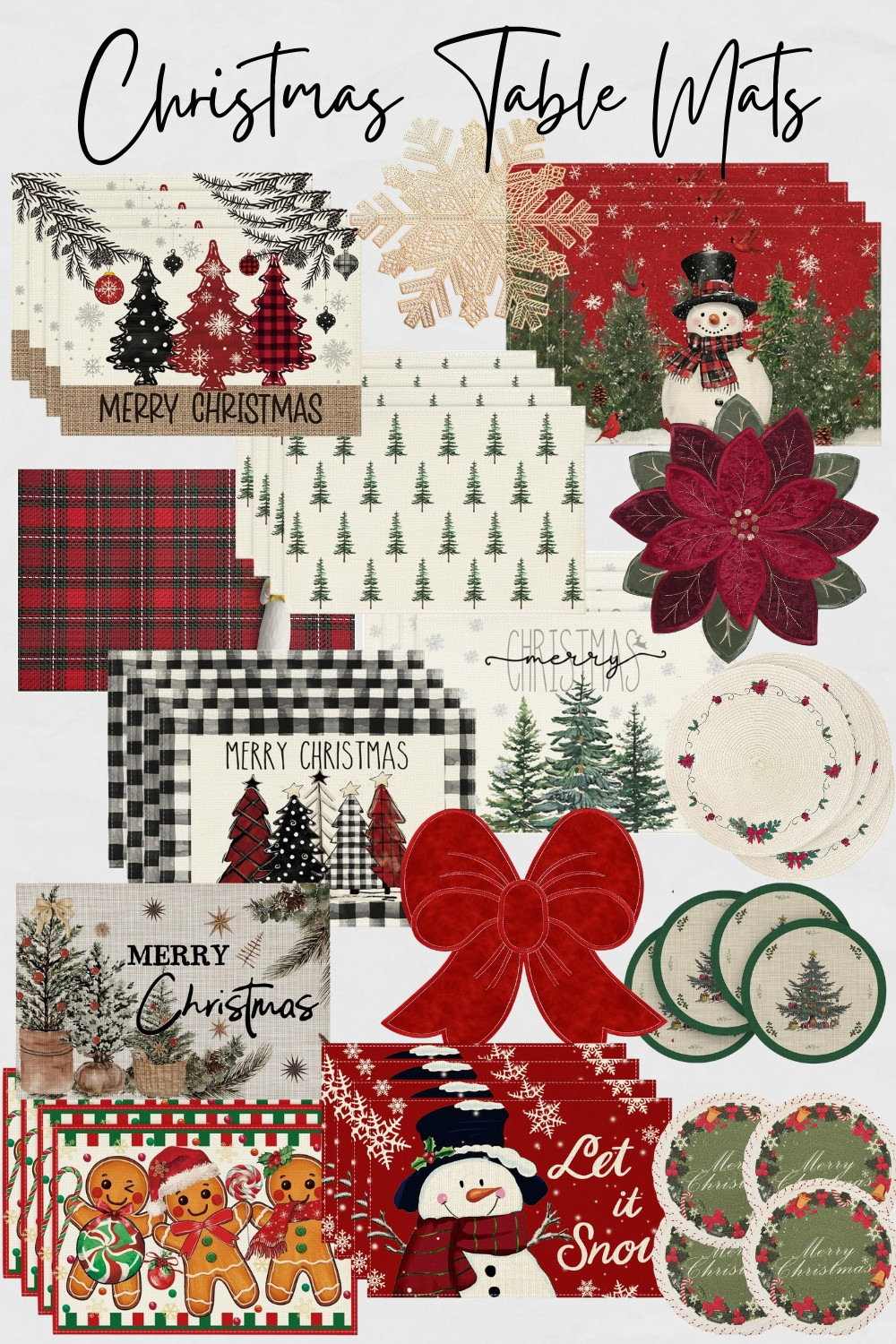 Christmas Table Mats and Place Mats, Holiday Table Mats, Holiday Decorations, Christmas 2025, Christmas Decorations, Christmas Table Decorations, Christmas Placemats, Table Mats Under $25, Amazon Christmas Finds, Table mats for Christmas, Holiday Decor

#homedecor #christmasdecor #christmasdecorations #tablemats #placemats #tabledecor #christmastabledecor #holidays2025 #christmas2025 #holidaydecoraions #holidaydecor 

 

#LTKHoliday #LTKSeasonal #LTKHome