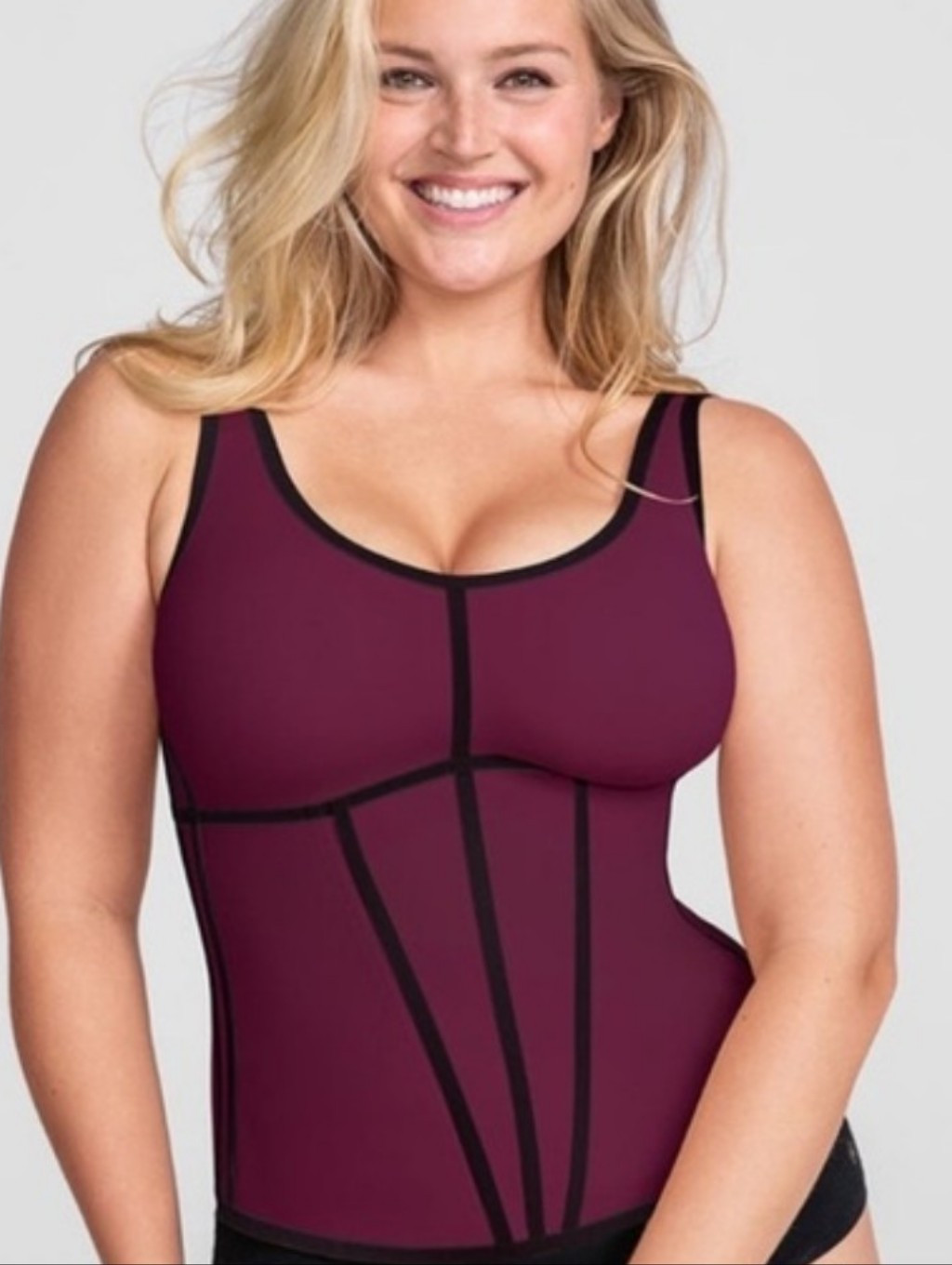 Honey Love Boldness Shapewear Plus-Size Contour In Deep Plum Compression 1x | Poshmark