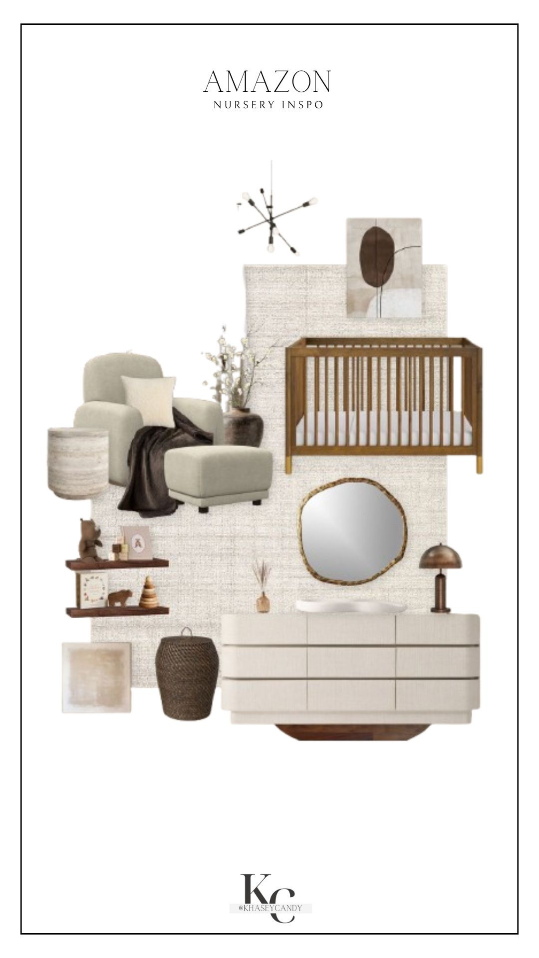 Neutral baby nursery design🤍

beige nursery room, recliner, dresser, brown crib, beige rug, baby room 

#LTKBaby #LTKHome #LTKSaleAlert