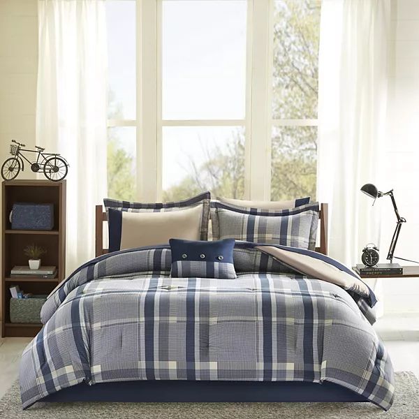 Intelligent Design Campbell Reversible Comforter Set with Throw Pillows | Kohl's