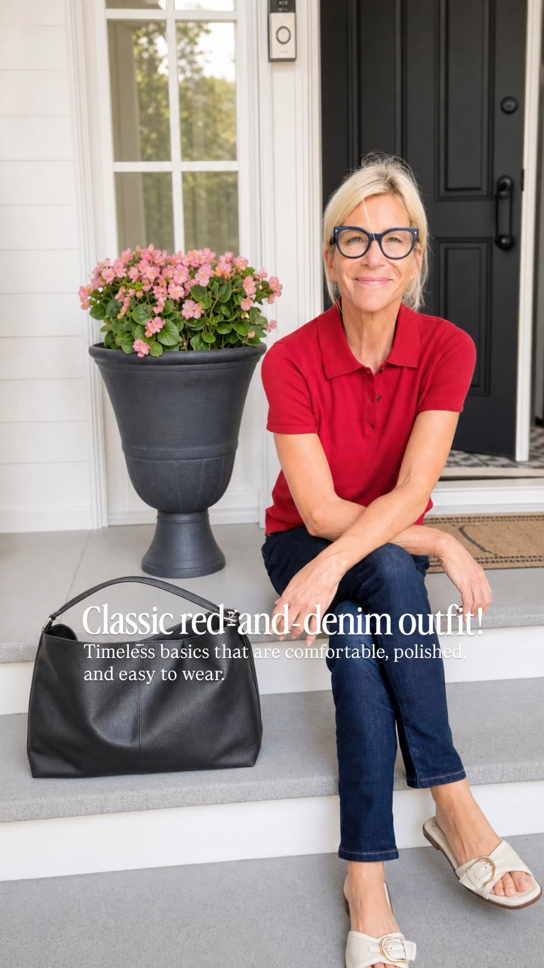 A classic red polo and dark-wash jeans are such an easy combination for fall. Add comfortable slides and a roomy black bag, and you have a polished everyday outfit that works for errands, lunch, or weekend plans.

👩‍💻 LTK PRO TIPS
❤️ Heart = Support my posts ;-)
🔖 Save = Get sale & restock alerts for the things you love!
📋 Lists = Keep favorites organized (List ideas: Christmas, Birthdays, and Vacations!)
📲 Share = Send lists and products to a friend (or your daughters like me).
💬 Comment = Ask me anything, and I’ll answer. ;-)

#LTKootd #LTKSeasonal #LTKOver40