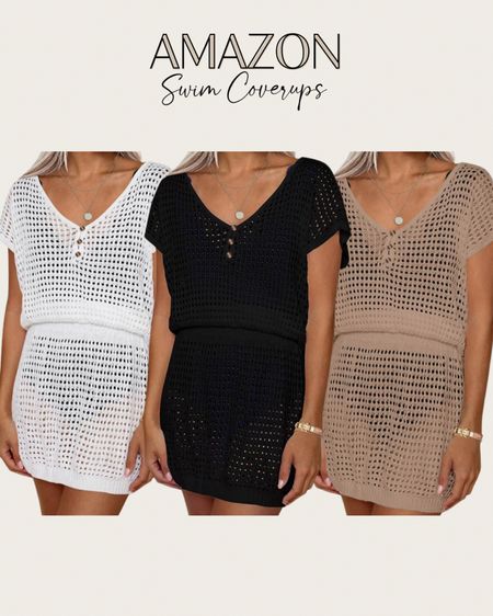 Amazon Swim Coverups! 🤍
Cute crochet mesh swimsuit coverups, perfect for pool, beach, or vacation! 🌴

#LTKSwim #LTKTravel #LTKSeasonal