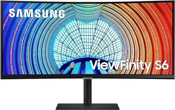 SAMSUNG 34” ViewFinity S65UA Series Ultrawide QHD Curved Monitor, HDR10, 100Hz, 350 nit, USB- C... | Amazon (US)