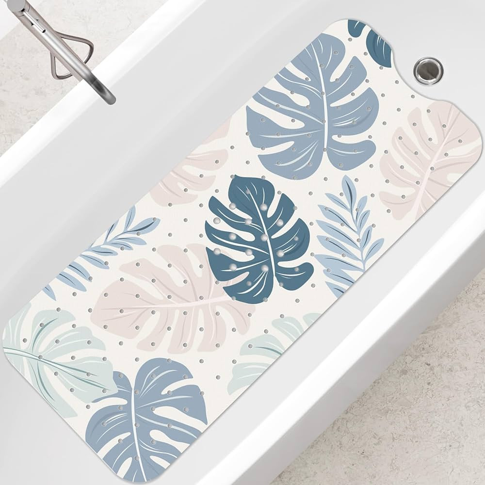 Bath Mat Bathtub Shower Mat 40 X 16 Inch Leaf | Amazon (US)