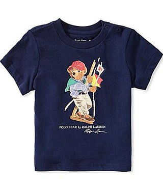 Ralph Lauren Baby Boys Short Sleeve Polo Bear Jersey Tee - 12 Months | Dillard's