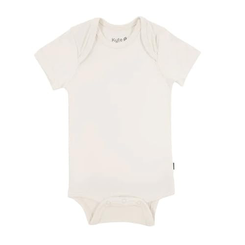 KYTE BABY Short Sleeve Unisex Baby Bodysuits, Rayon Made from Bamboo Material (Preemie, Oat) | Amazon (US)