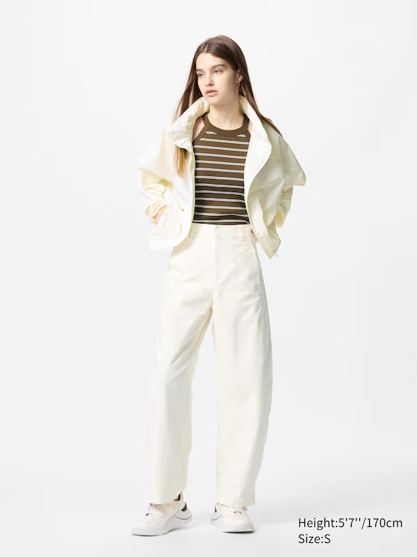 Jersey Barrel Leg Trousers | UNIQLO (UK)