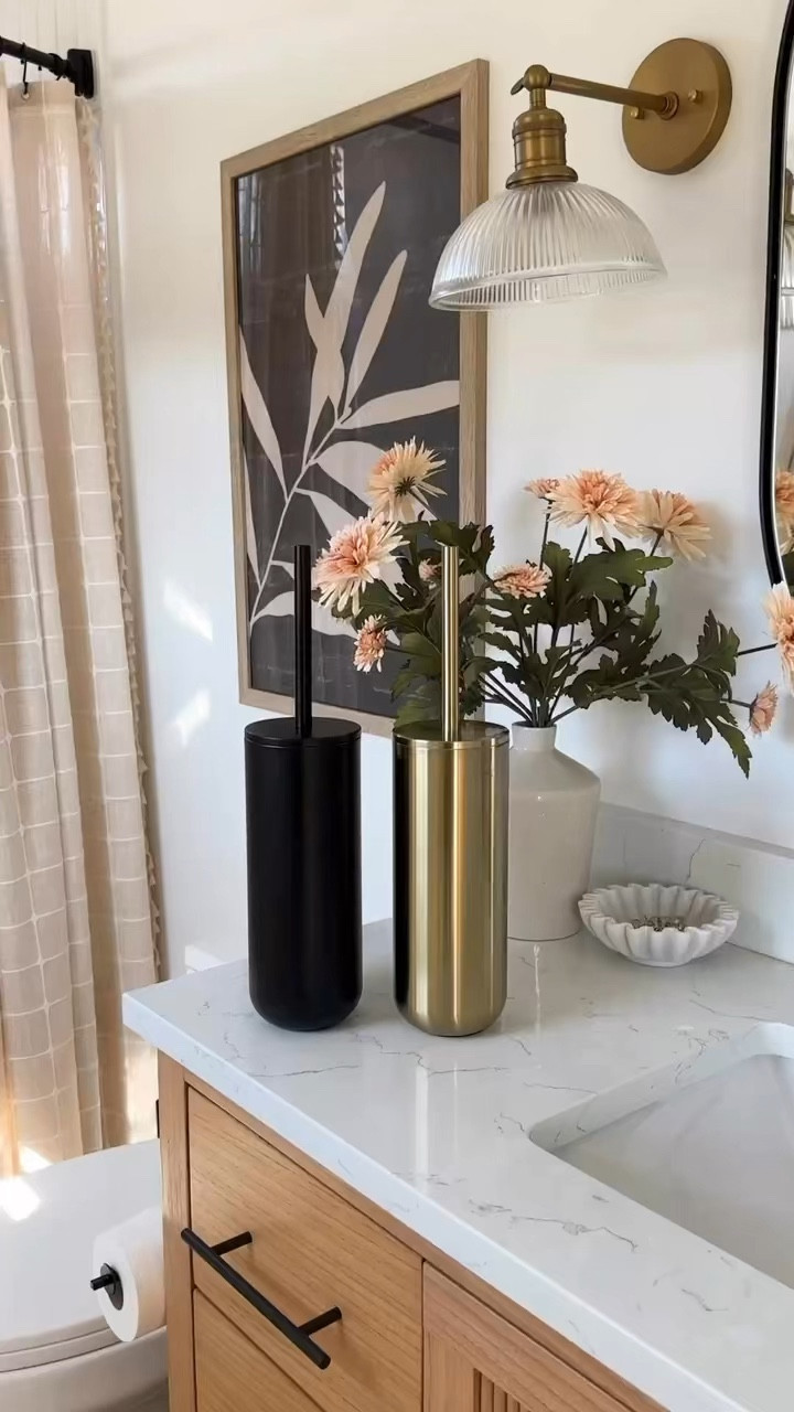 Classy & pretty toilet bowl + brush cleaners from Threshold at Target - anything to make our bathroom look neater! 

#Targethome

#LTKStyleTip #LTKFindsUnder50