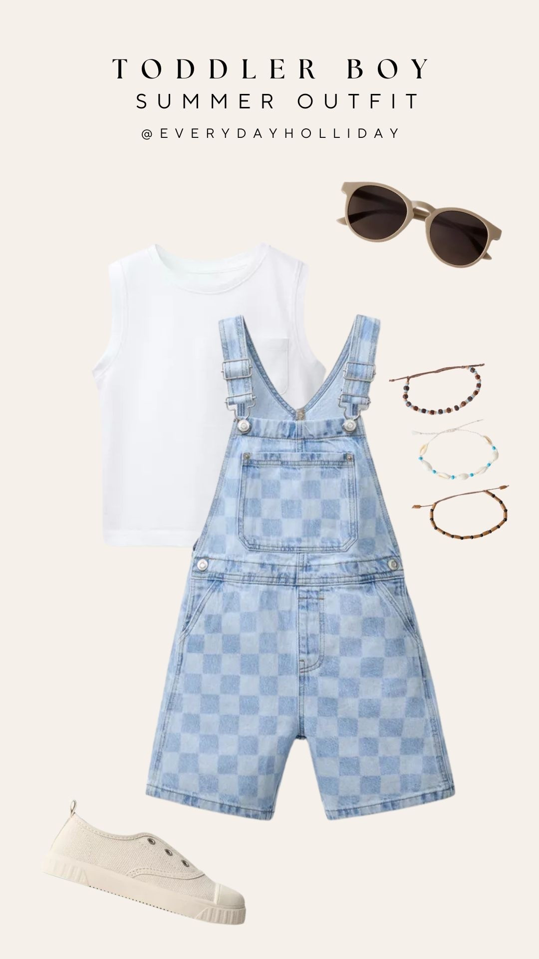 Checkered denim overalls on a tiny human? Unreal. Paired with a simple white tank, shell bracelets, and cream sneakers for the easiest summer look. All Zara, all linked!

#LTKootd #LTKKids #LTKBaby