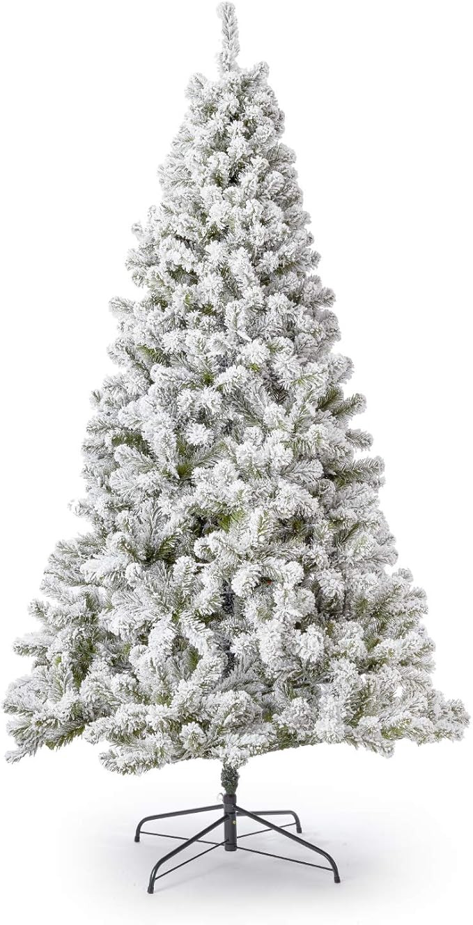 KING OF CHRISTMAS 8' Prince Flock Artificial Christmas Tree Unlit | Amazon (US)