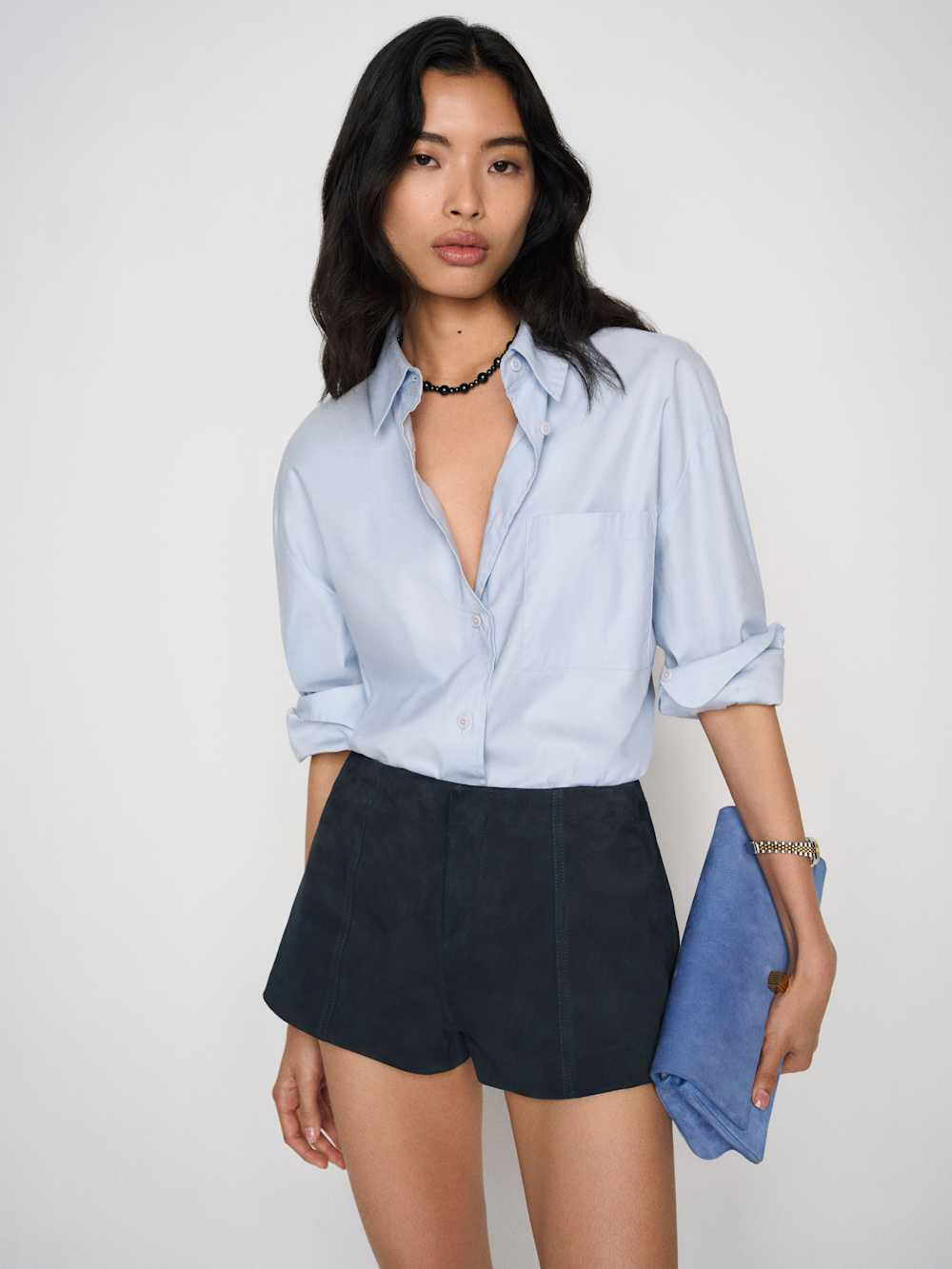 Veda Rory Leather Short | Reformation (Global)