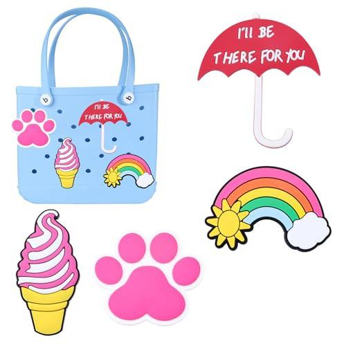 Linsoir Beads 4 Pcs Bogg Bag Charms Paw Charms for Bogg Bag Accessories Insert Bag Accessories Compatible with Simply Southern Beach Totes Handbags All Size Cute Bogg Bag Charm Accessories Set for Women Girls Bag Accessories | Amazon (US)