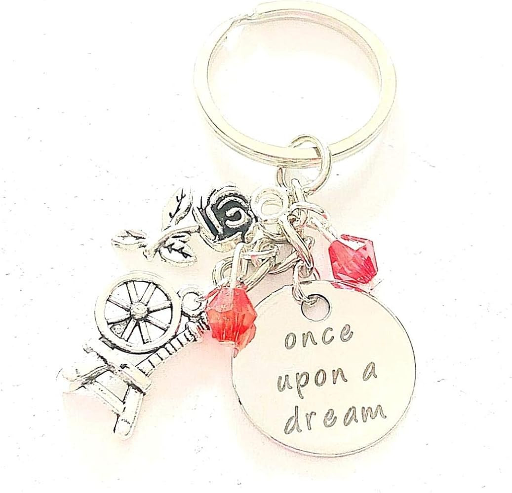 Once Upon a Dream Sleeping Beauty Aurora Inspired Accessories Bag Charm/Keychain Gift for a Lovin... | Amazon (US)