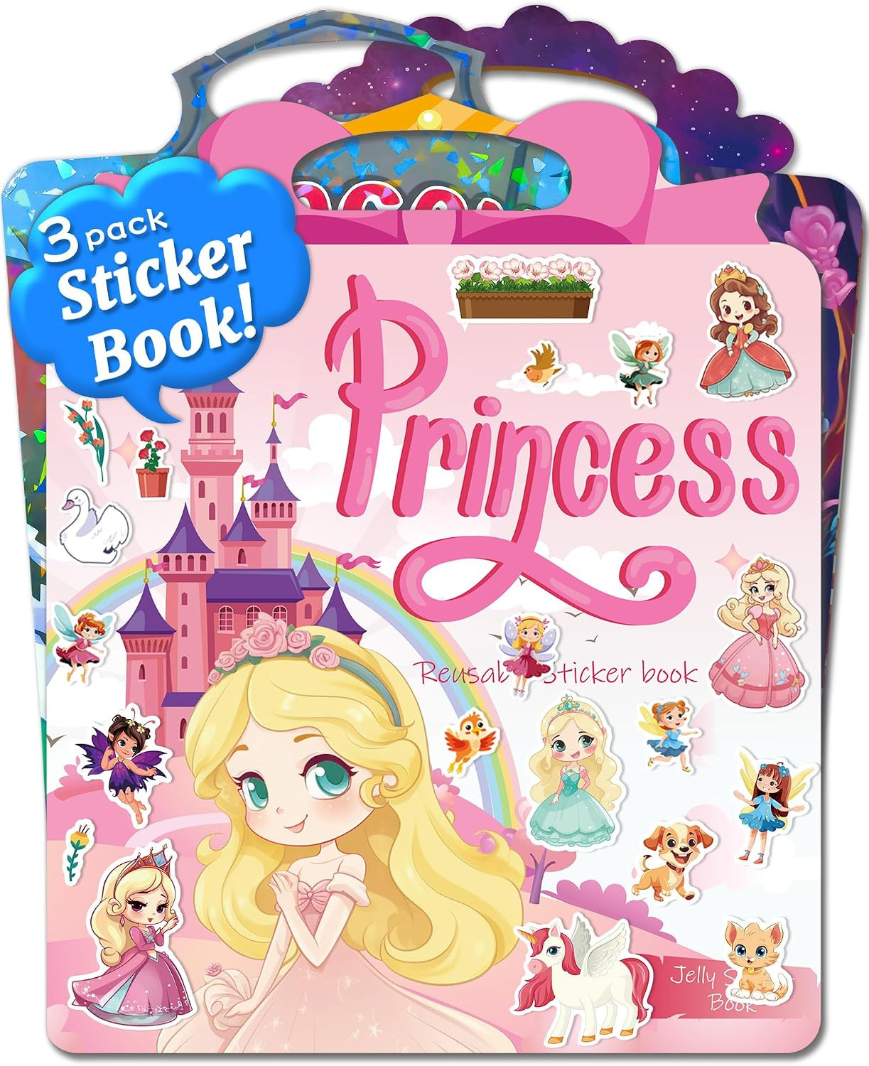 Benresive Reusable Sticker Book for Toddlers 2-4 Years, 3 Sets Travel Stickers for Kids, Waterpro... | Amazon (US)