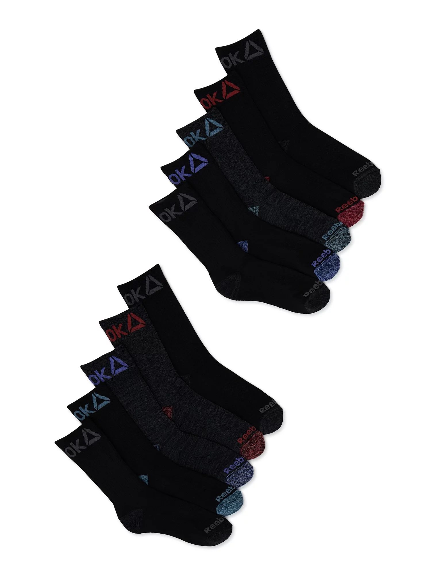 Reebok Women's Pro Series Cushioned Crew Socks, 10-Pack | Walmart (US)