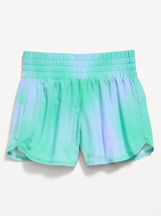 High-Waisted Dolphin-Hem Run Shorts for Girls | Old Navy (US)