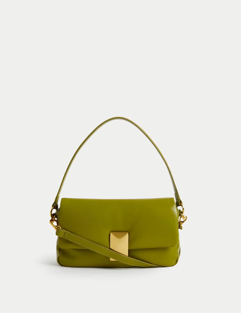 Faux Leather Puffy Baguette Bag | M&S Collection | M&S | Marks & Spencer (UK)