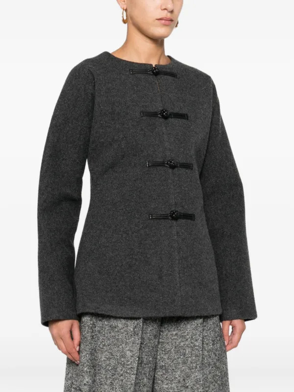 Róhe Cardigan Mandarin | Gris | FARFETCH FR | Farfetch Global