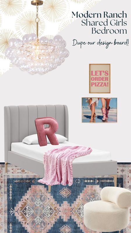 Shop the look from the Modern Ranch Project! We loved making this dream girl bedroom 🌸✨

#LTKhome #LTKkids #LTKstyletip