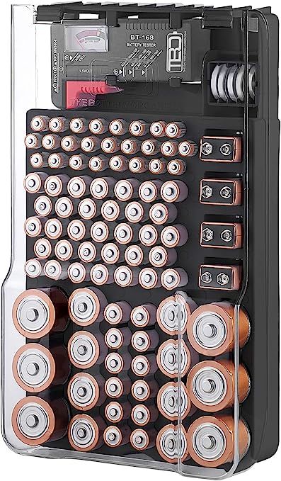 The Battery Organizer TBO1531 The Batt Storage Case with Hinged Clear Cover, Includes a Removable... | Amazon (CA)