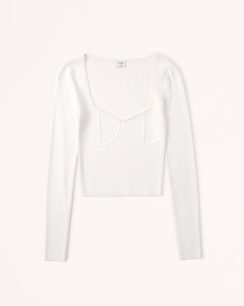 Corset Slim Sweater Top | Abercrombie & Fitch (US)