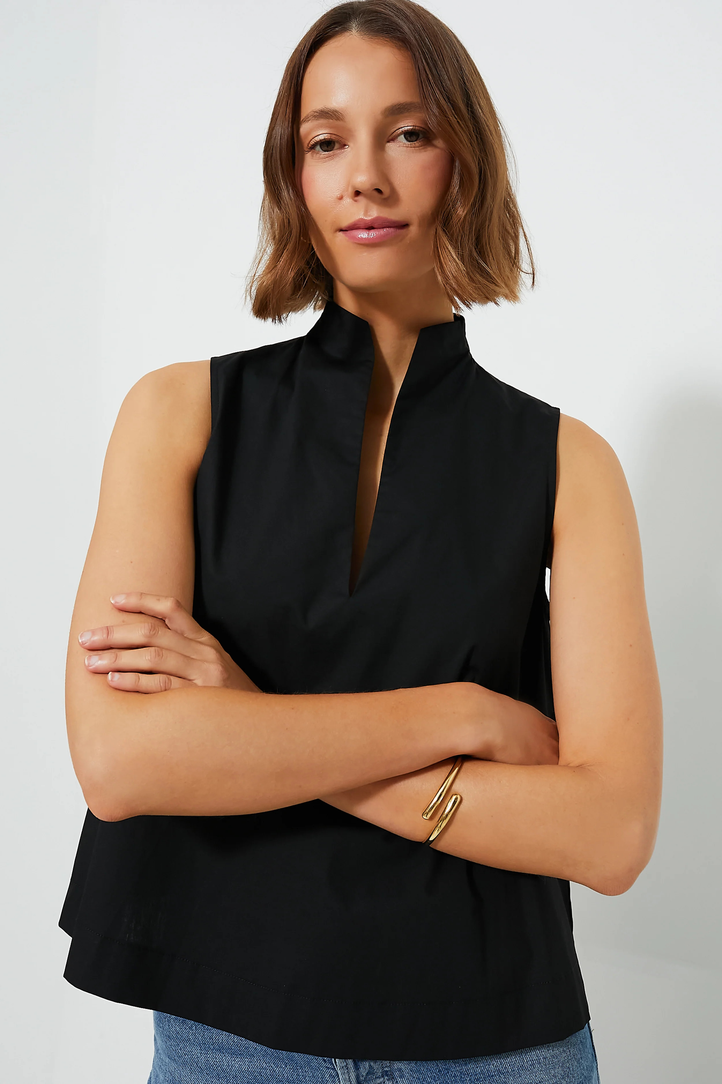 Black Sleeveless Celeste Top | Tuckernuck (US)