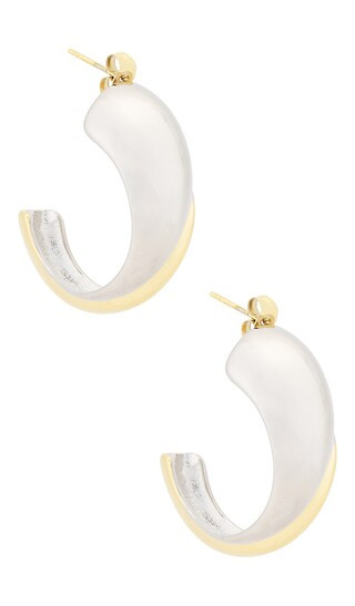 Hoop Earrings in Two Tone | Revolve Clothing (Global)