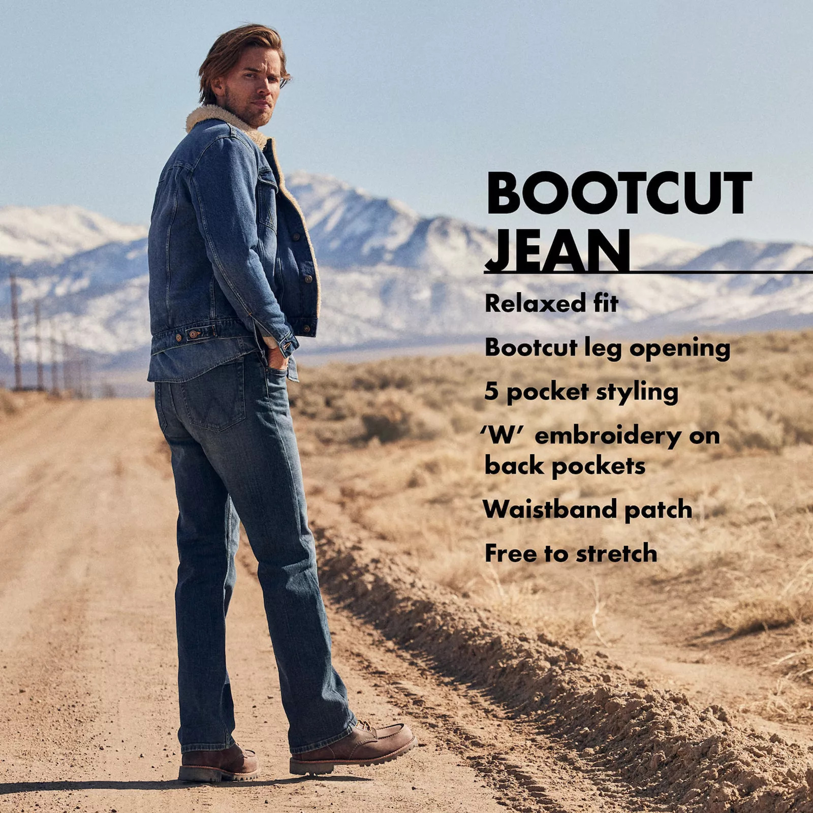 Men's Wrangler Relaxed-Fit Bootcut Jeans | Kohl's