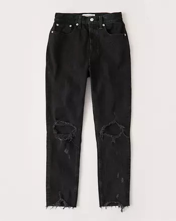 High Rise Ankle Mom Jeans | Abercrombie & Fitch US & UK